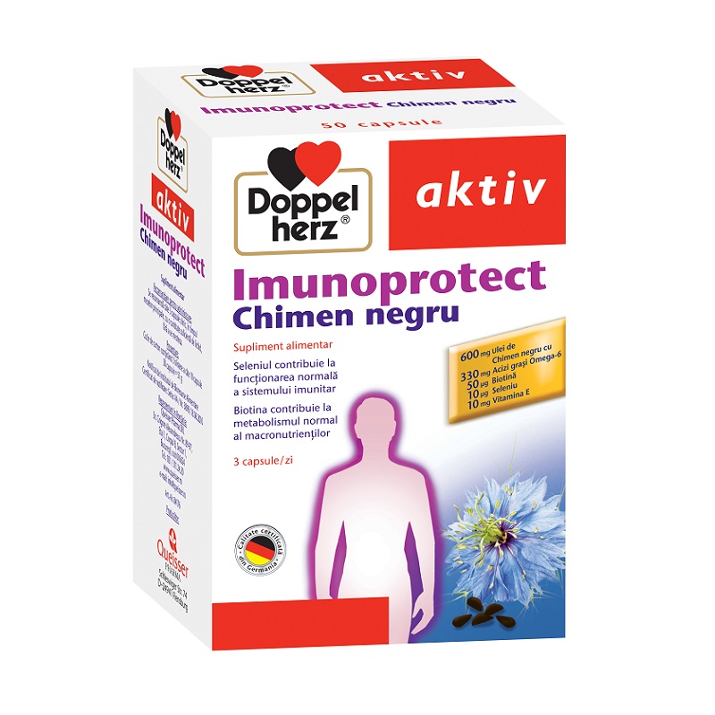 ДоппельГерц  Актив Imunoprotect Chimen negru №50 капс. Черный тмин Производитель: Германия Queisser Pharma